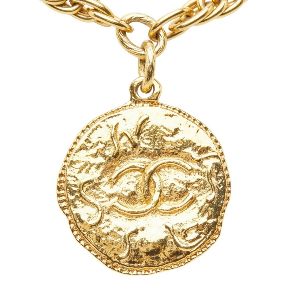 CHANEL Gold Logo Necklace - Picture 2 of 7